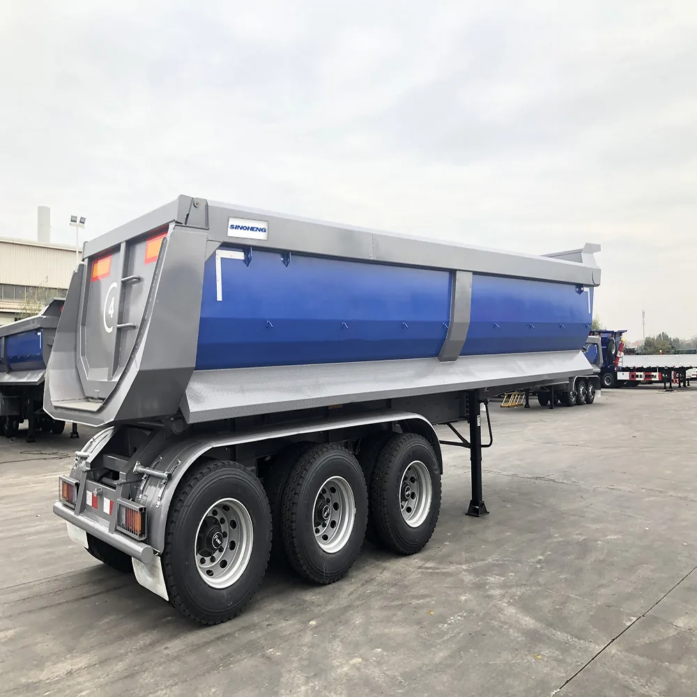 SINOHENG three axle dump tipper semi-trailer for mining operations view 4
