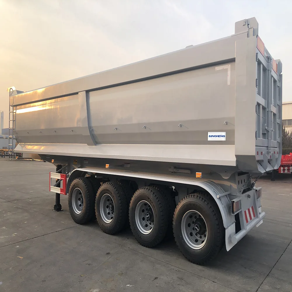 SINOHENG three axle dump tipper semi-trailer for mining operations view 2