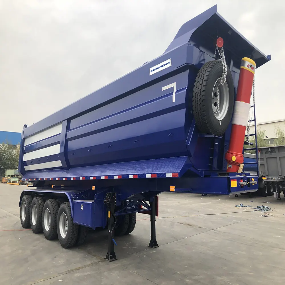 SINOHENG three axle dump tipper semi-trailer for mining operations view 5