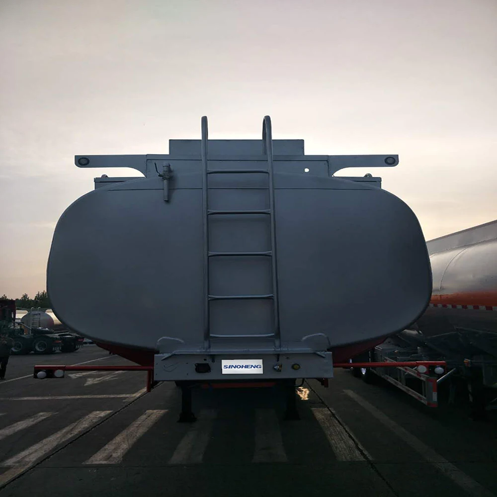 SINOHENG three axle 43 square metre carbon steel tank carrier semi-trailer view 2