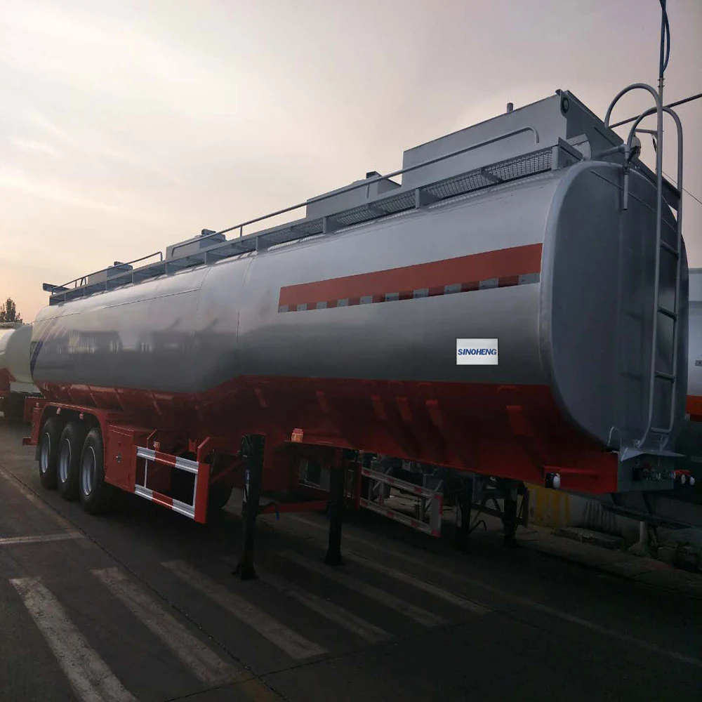 SINOHENG three axle 43 square metre carbon steel tank carrier semi-trailer
