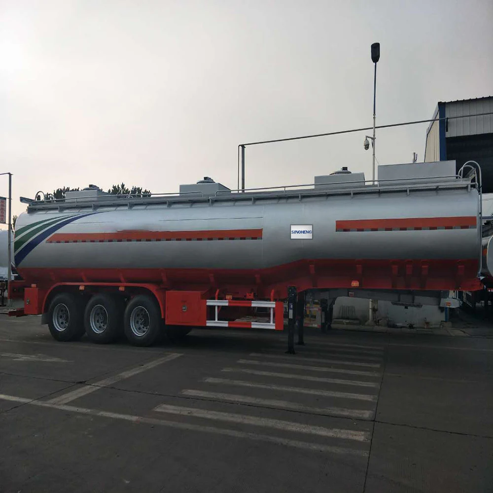 SINOHENG three axle 43 square metre carbon steel tank carrier semi-trailer view 4