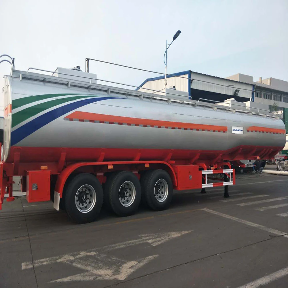 SINOHENG three axle 43 square metre carbon steel tank carrier semi-trailer view 5