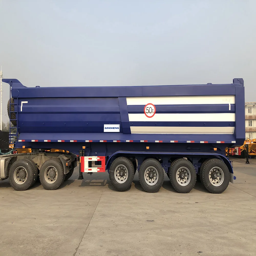 SINOHENG three axle dump tipper semi-trailer for mining operations view 3