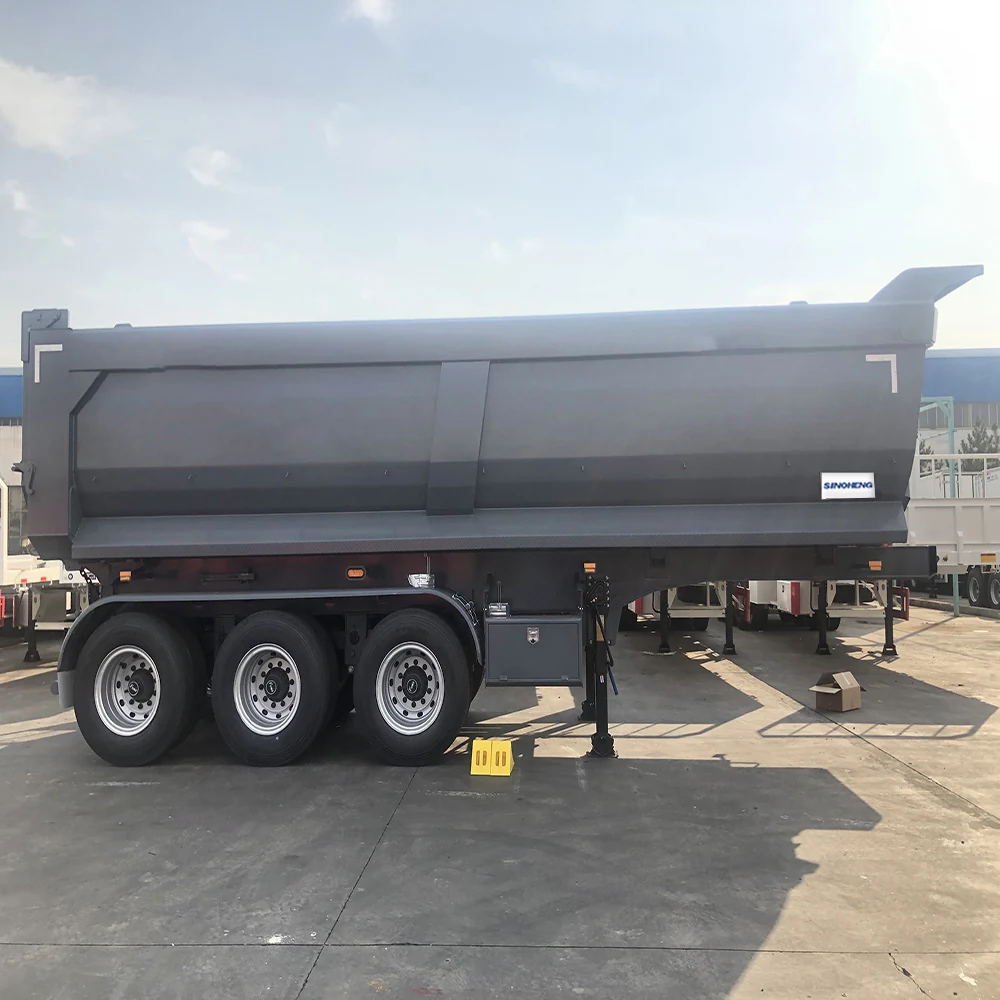 SINOHENG three axle dump tipper semi-trailer for mining operations view 6