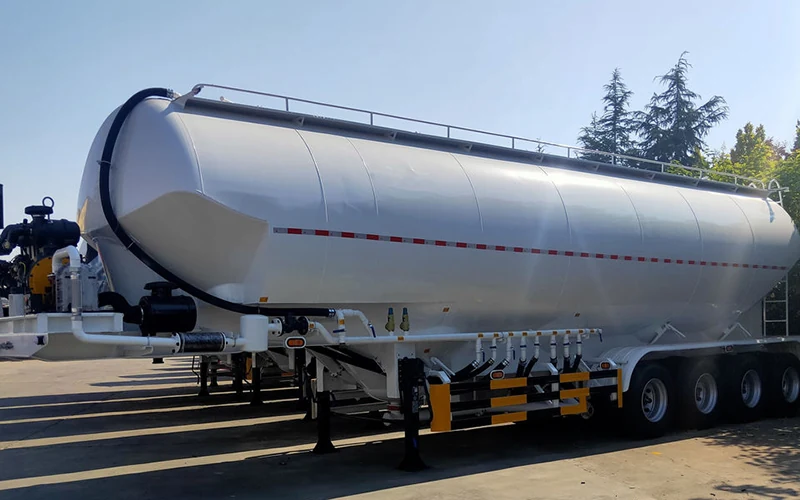 SINOHENG flour tanker silo semi-trailer for bulk food grade powder view 2