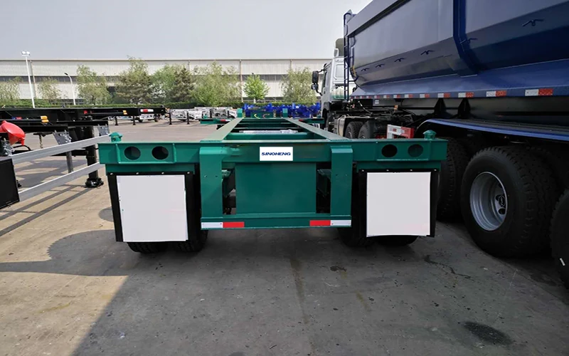 SINOHENG 20ft two-axle container chassis skeletal trailer with twist locks