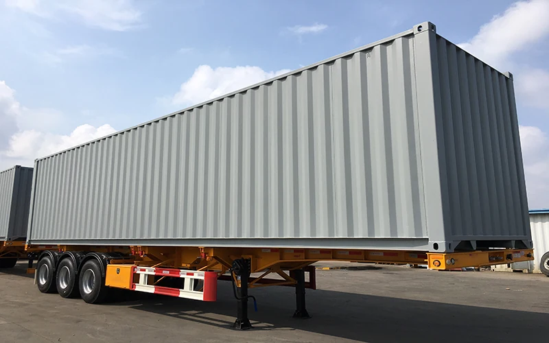 SINOHENG van type box semi trailer with enclosed dry cargo body view 2