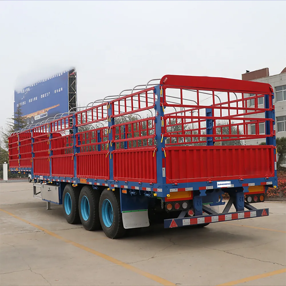 SINOHENG flatbed container side wall cargo semi-trailer with removable panels