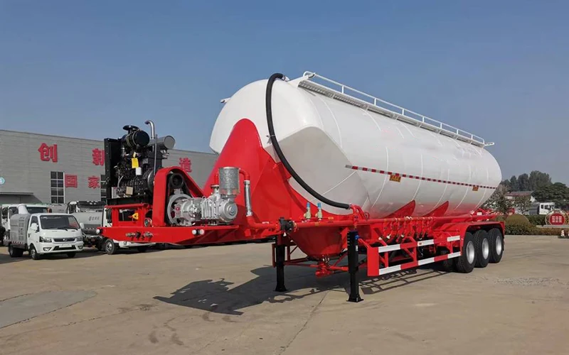 SINOHENG flour tanker silo semi-trailer for bulk food grade powder