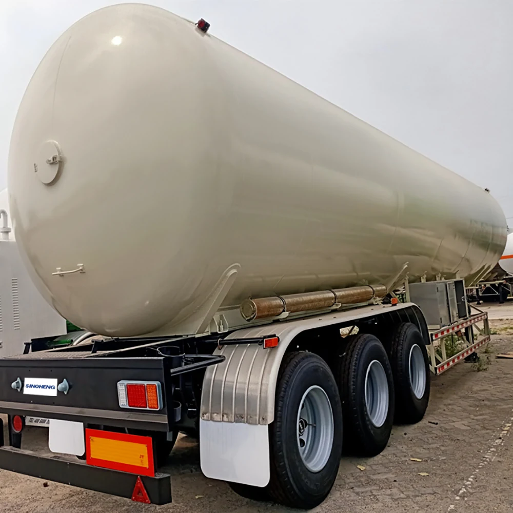 SINOHENG off road cryogenic gas tanker semi-trailer for rough terrain view 3