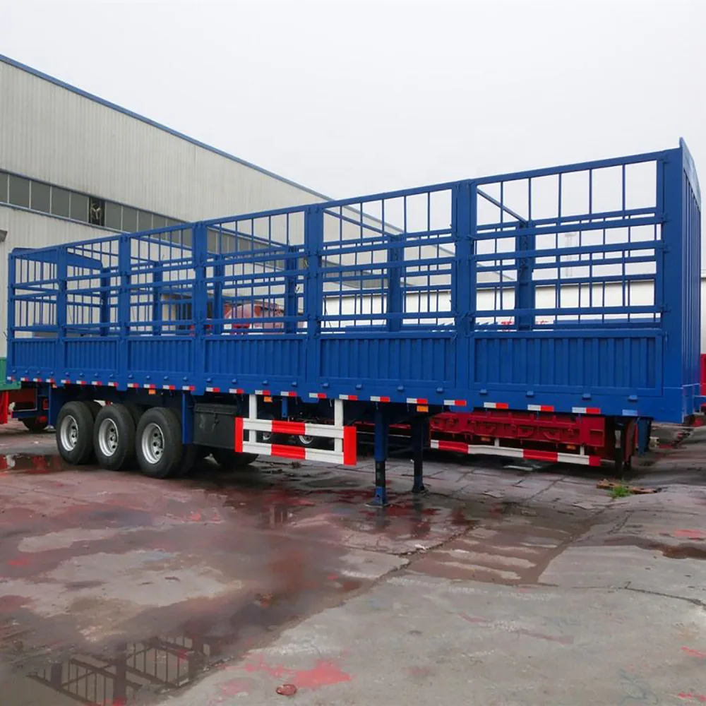 SINOHENG high fence cattle transport semi-trailer with ventilated livestock sides