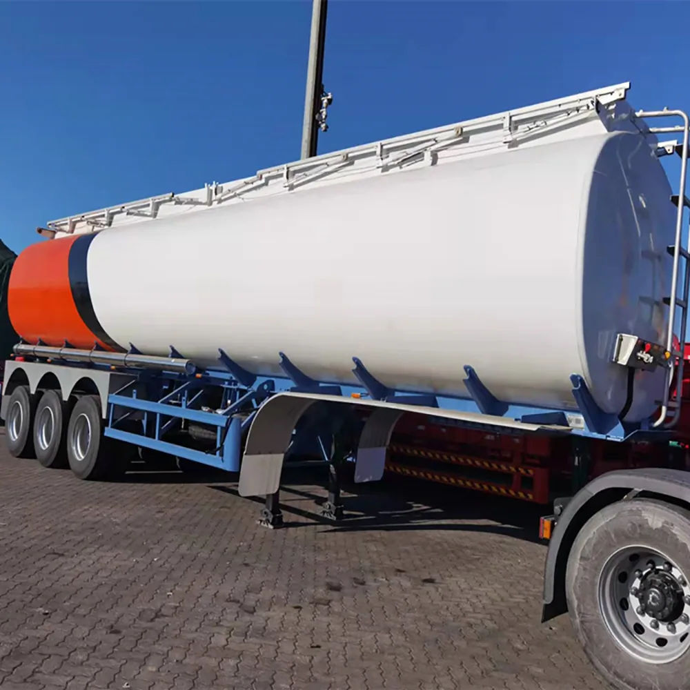 SINOHENG three-axle aluminium alloy diesel oil tank semi-trailer