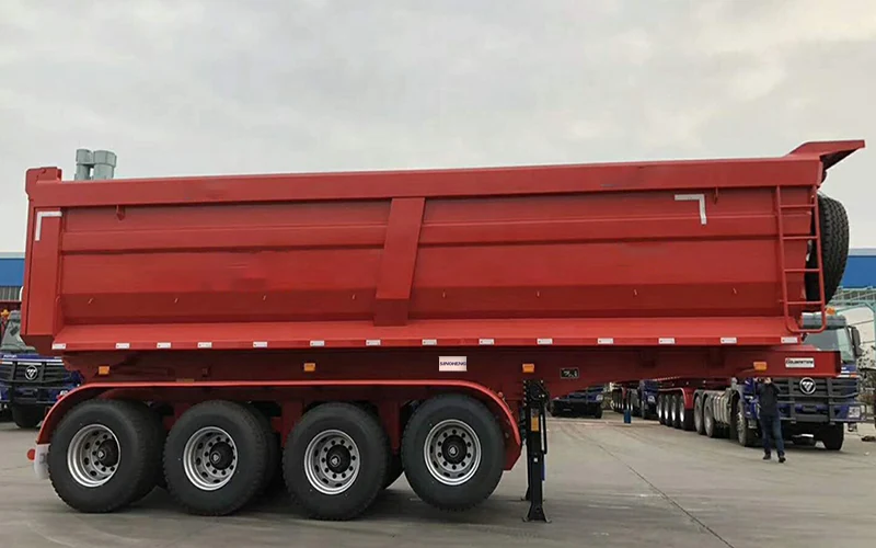 SINOHENG heavy four axle 60 ton dump semi-trailer with steel body
