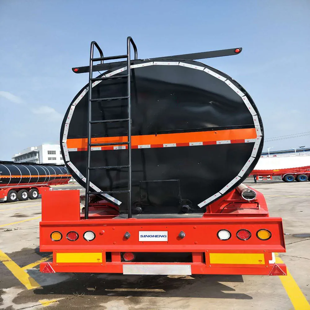 SINOHENG three axle 43 square metre asphalt bitumen tank truck semi-trailer view 2