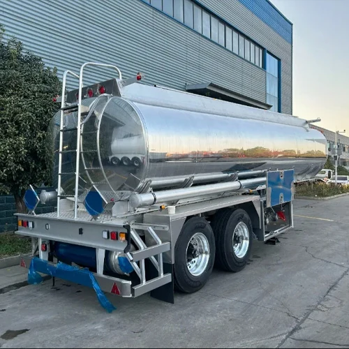 SINOHENG two-axle aluminium alloy fuel tanker semi-trailer for diesel transport