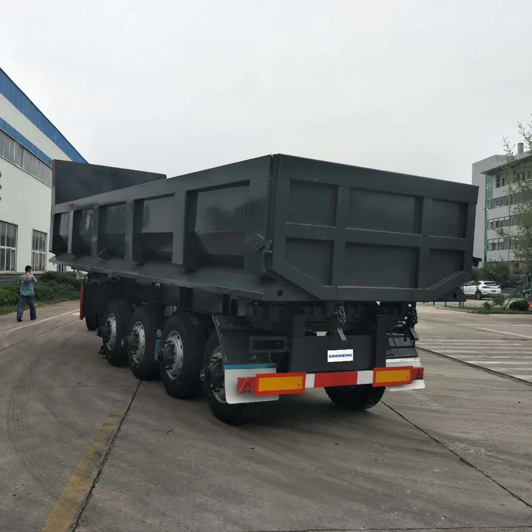 SINOHENG triple axle U tipper front top dump semi-trailer
