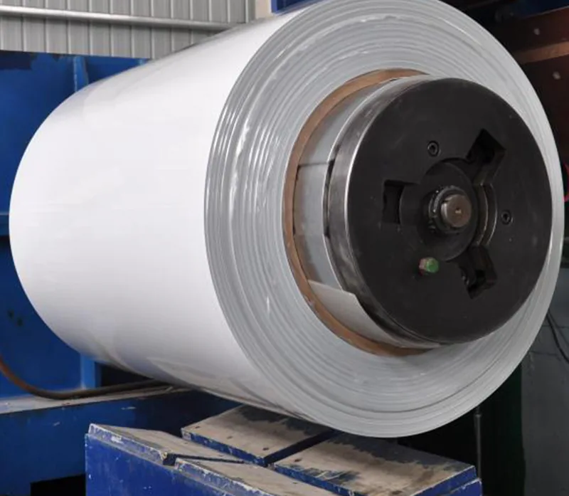 Ceramic whiteboard steel coil at the plant