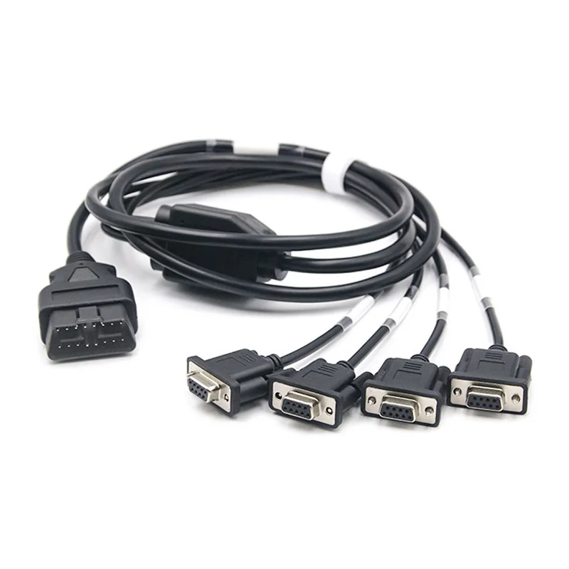 16 Pin OBD Cable to VGA DB9 Pin Female ST-SOC-604B — Nickel Plated Brass