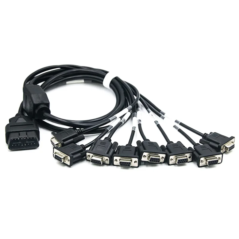 16 Pin OBD Cable to VGA DB9 Pin Female ST-SOC-608B — Nickel Plated Brass