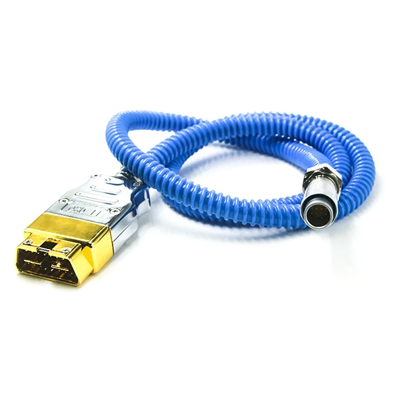 16 Pin OBD Cable to M16 12 Pin ST-101H-0612 — Golden Plated Brass