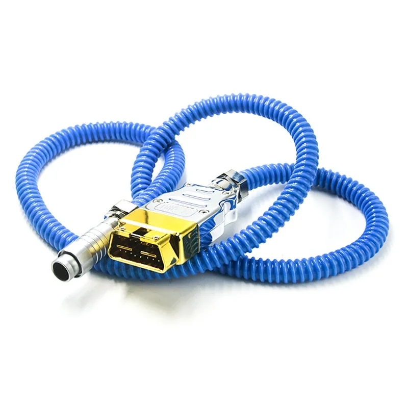 16 Pin OBD Cable to M16 12 Pin ST-101H-0612 — Golden Plated Brass