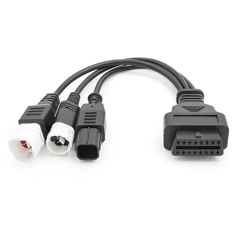 OBD Cable Motorcycle for Yamaha 3P+4P+Honda 6P ST-MF10-M01 — Nickel Plated Brass