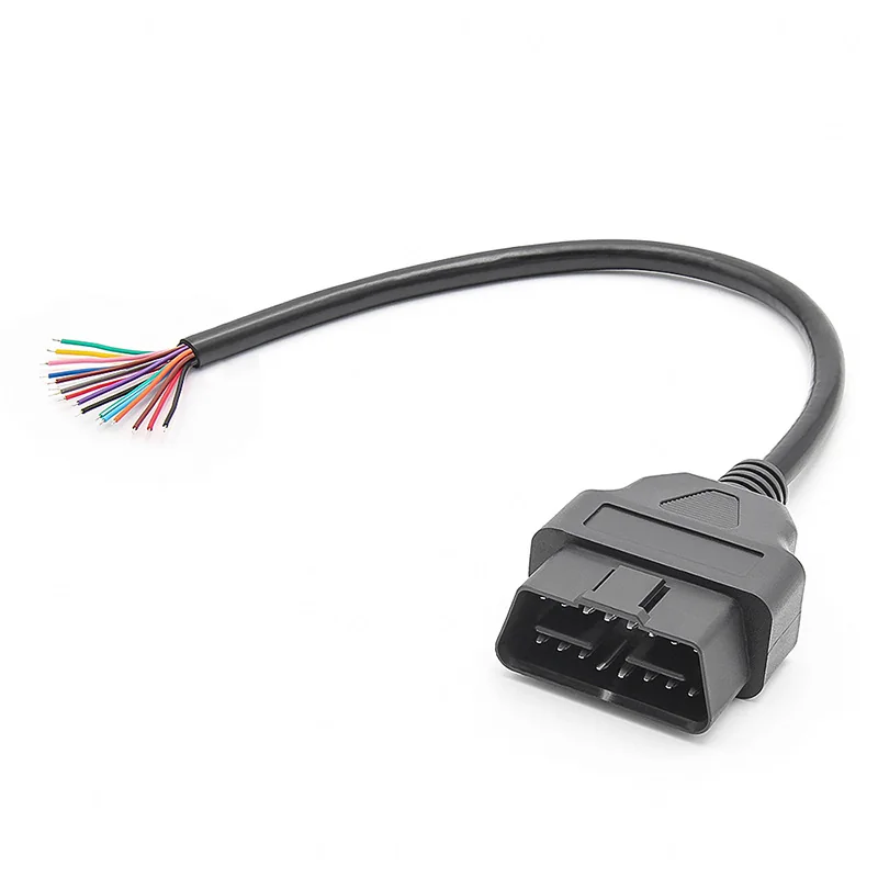 OBD Cable Male Connector to Open ST-SOC-002B — Nickel Plated Brass