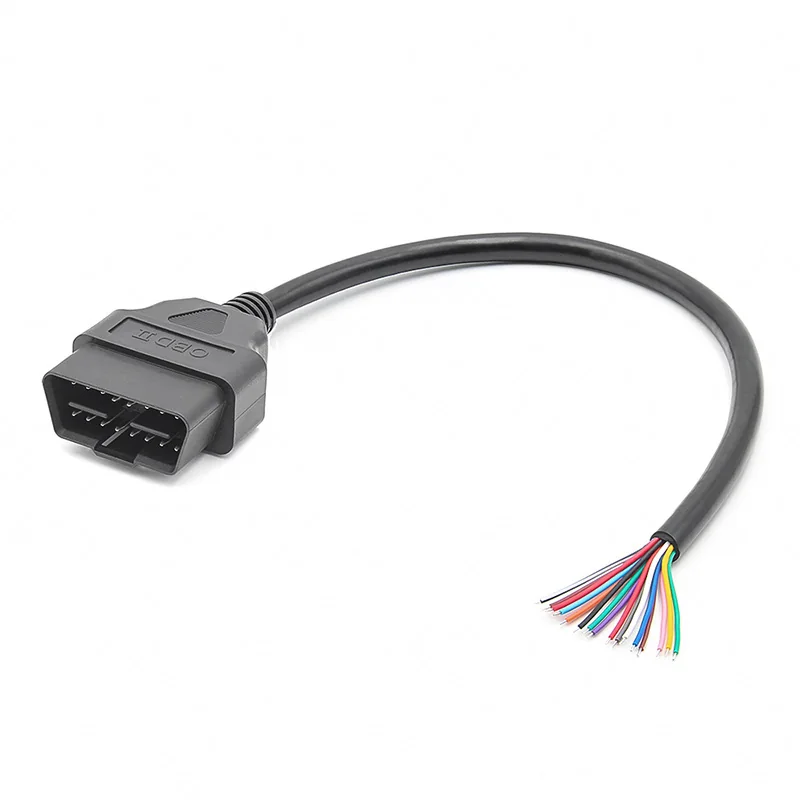 OBD Cable Male Connector to Open ST-SOC-002B — Nickel Plated Brass