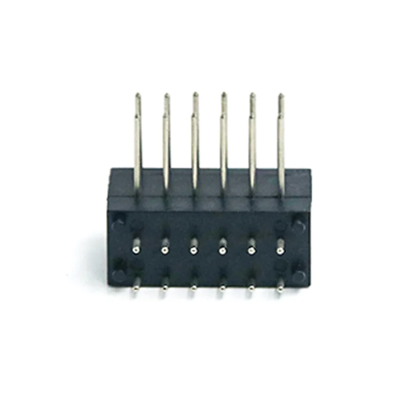 Right Angle 12 Pin Connector Male ST-SOD-C12P-1.0 — Nickel Plated Brass