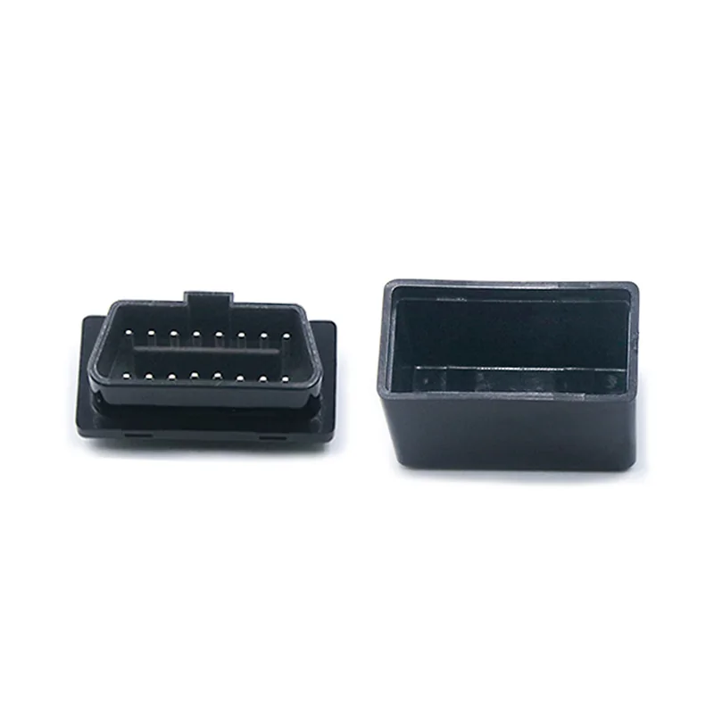16 Pin Male OBD Connector with Cover ST-SOH-004 — Nickel Plated Brass