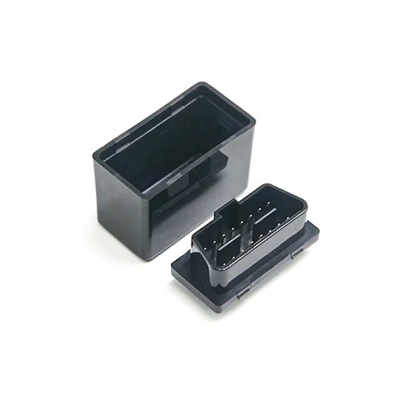 16 Pin Male OBD Connector with Cover ST-SOH-004 — Nickel Plated Brass
