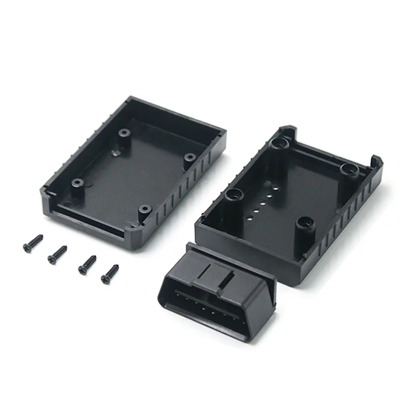 16 Pin Male OBD Connector with Cover ST-SOH-007 — Nickel Plated Brass