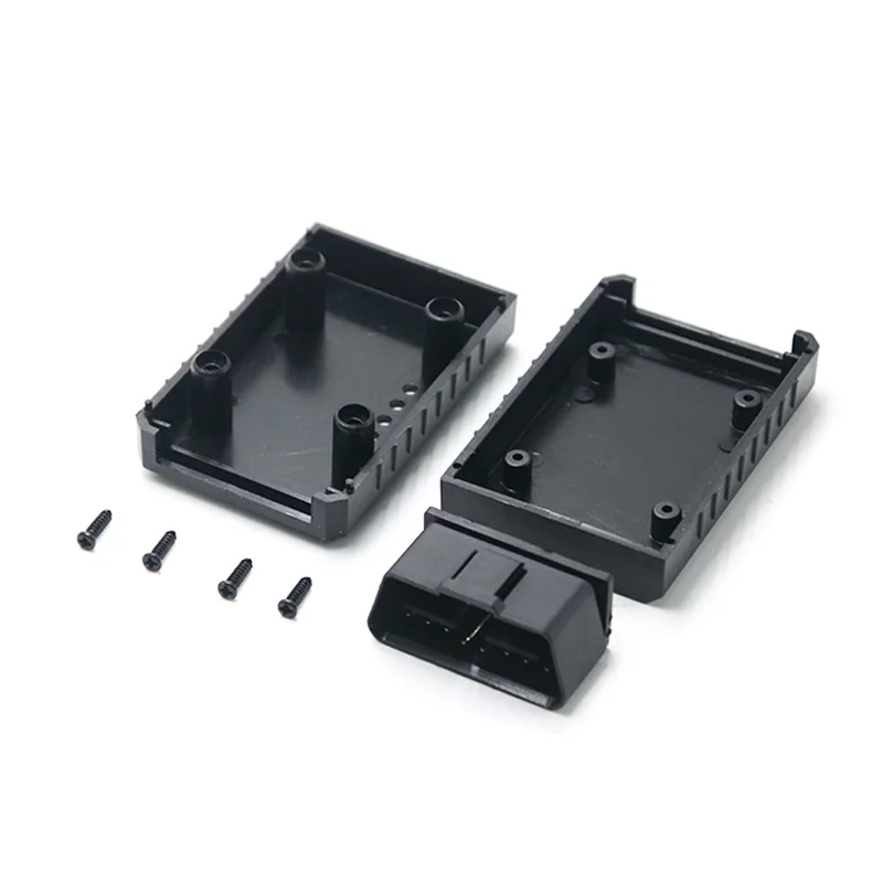 16 Pin Male OBD Connector with Cover ST-SOH-007 — Nickel Plated Brass