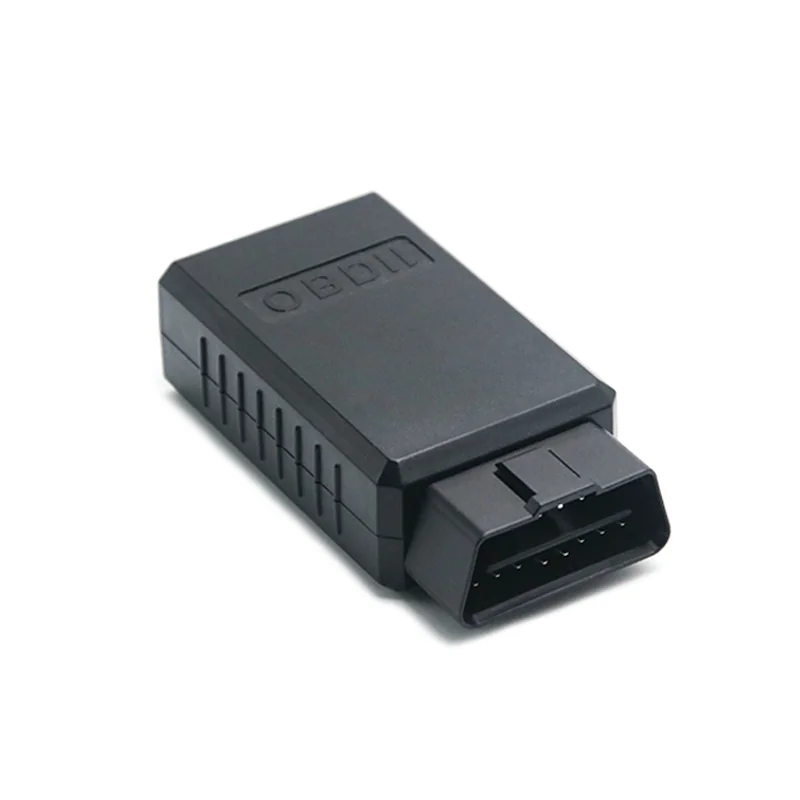 Right Angle 16 Pin Male OBD Connector with Cover ST-SOH-007 — Nickel Plated Brass