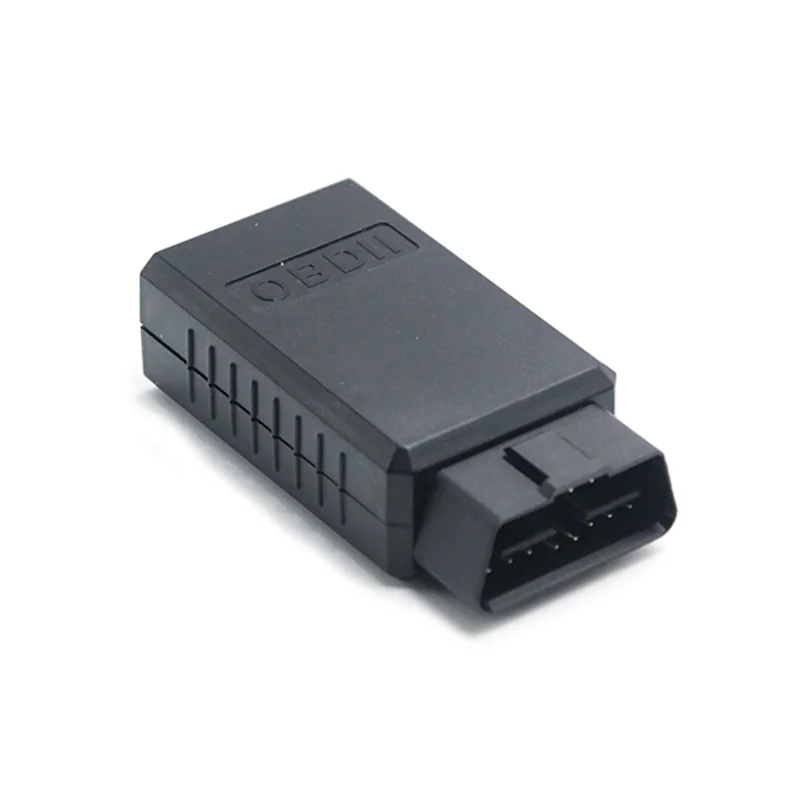 Right Angle 16 Pin Male OBD Connector with Cover ST-SOH-007 — Nickel Plated Brass