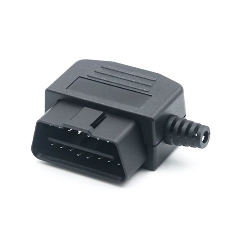 16 Pin Male OBD Connector with Cover ST-SOH-015 — Nickel Plated Brass