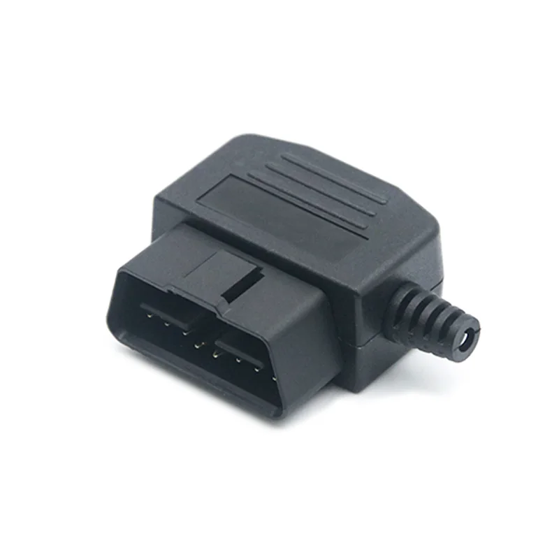 16 Pin Male OBD Connector with Cover ST-SOH-015 — Nickel Plated Brass