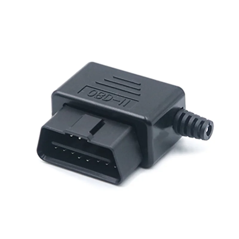 16 Pin Male OBD Connector with Cover ST-SOH-019 — Nickel Plated Brass