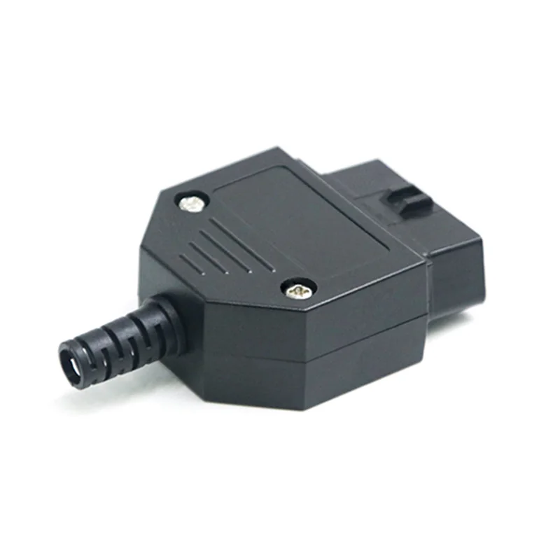 OBD Connector Female 16 Pin with Cover ST-SOH-135 — Nickel Plated Brass