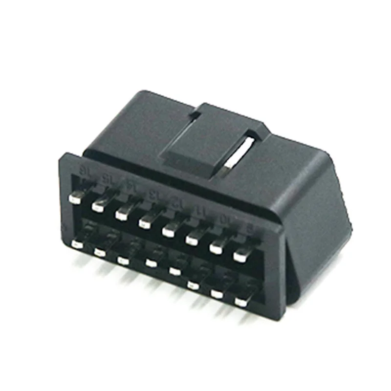 OBD Connector Male 16 Pin ST-SOM-002 — Nickel Plated Brass