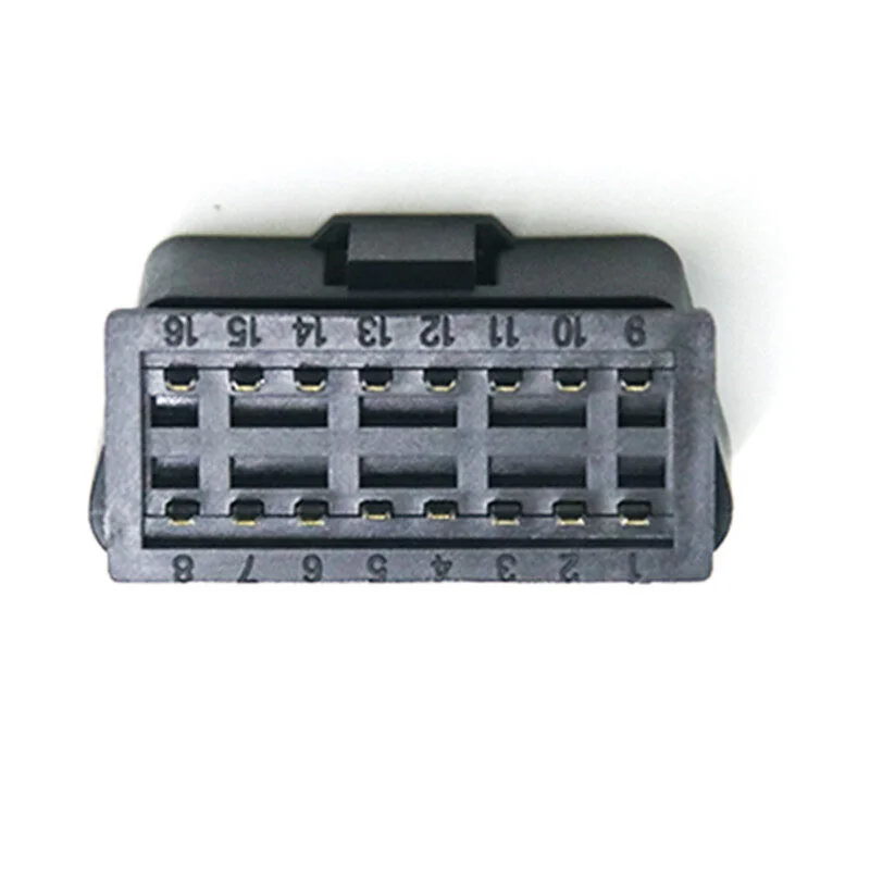 OBD Connector Male 16 Pin ST-SOM-003A — Nickel Plated Brass