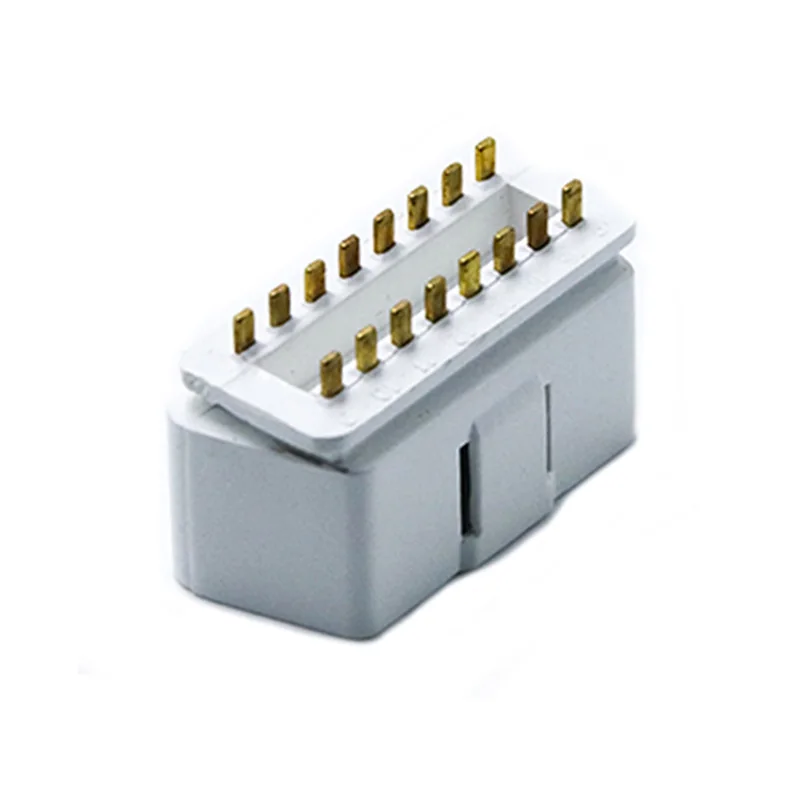 OBD Connector Male 16 Pin ST-SOM-005A — Golden Plated Brass