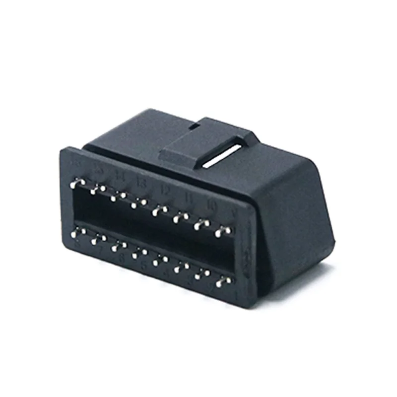 OBD Connector Male 16 Pin ST-SOM-006A — Nickel Plated Brass