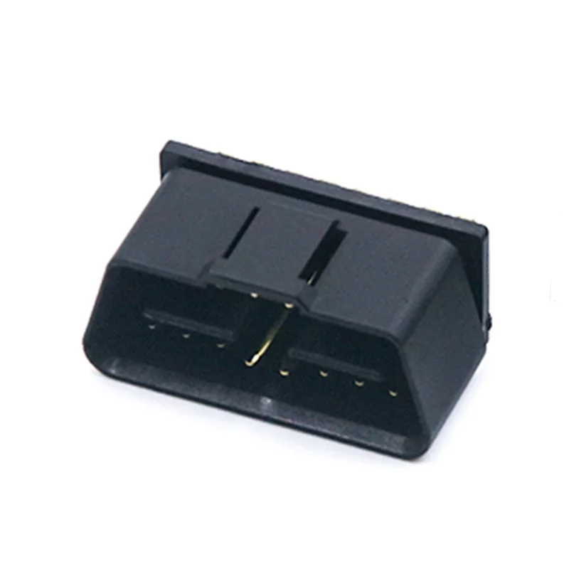 Right Angle OBD Connector Male 16 Pin ST-SOM-013B-D — Golden Plated Brass
