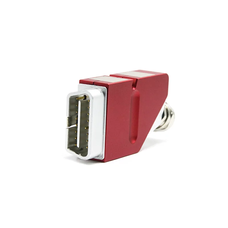Alloy Metal OBD Connector Male 16 Pin ST-SOM-102H — Golden Plated Brass