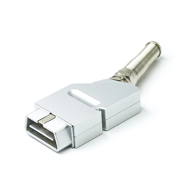 Alloy Metal OBD Connector Male 16 Pin ST-SOM-102N — Golden Plated Brass