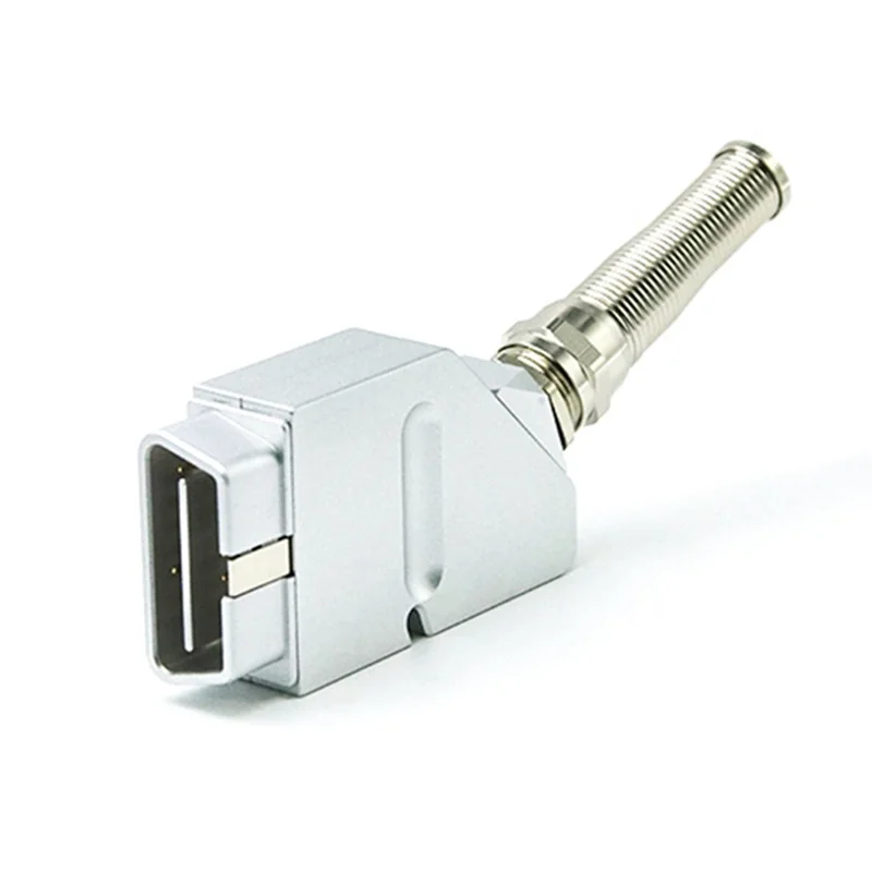 Alloy Metal OBD Connector Male 16 Pin ST-SOM-102N — Golden Plated Brass