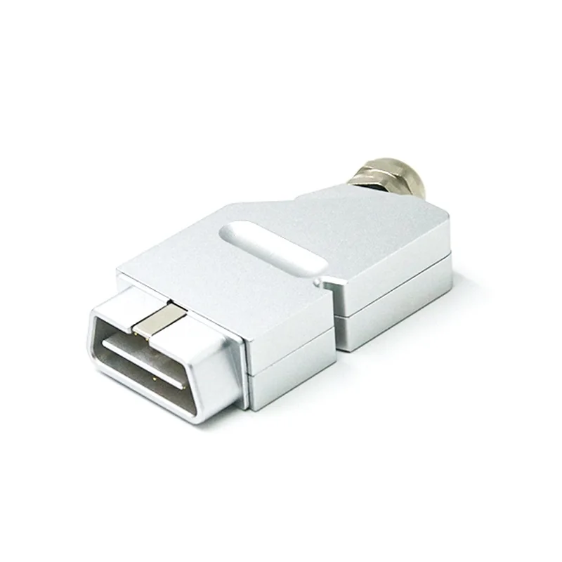 Alloy Metal OBD Connector Male 16 Pin ST-SOM-102N — Golden Plated Brass