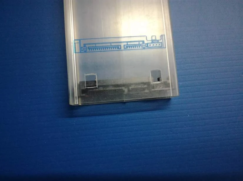 Transparent anti-static IC packing tubes stacked in bundles ready for packing